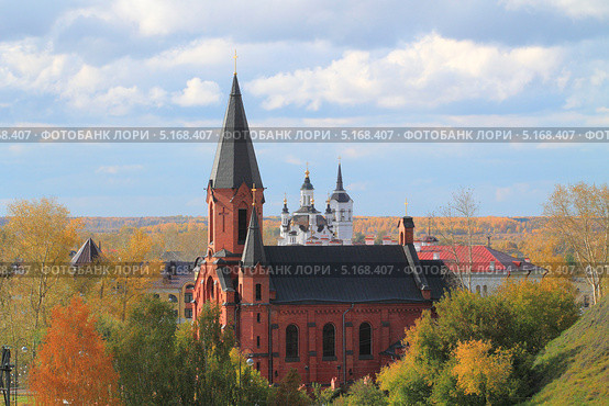 Римско-Католическая церковь Святой Троицы в Тобольске (2013 год). Стоковое фото, фотограф Анатолий Матвейчук / Фотобанк Лори