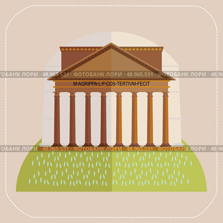 Rome Pantheon icon. Стоковая иллюстрация, агентство Ingram Publishing / Фотобанк Лори
