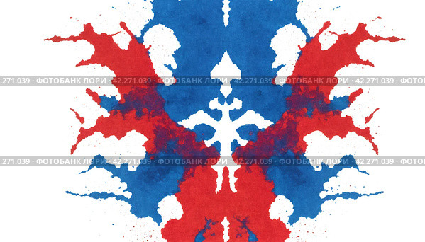 Rorschach test - a psychodiagnostic test for personality research. Generative AI. Стоковое AI-изображение, AI-художник Андрей Аркуша / Фотобанк Лори