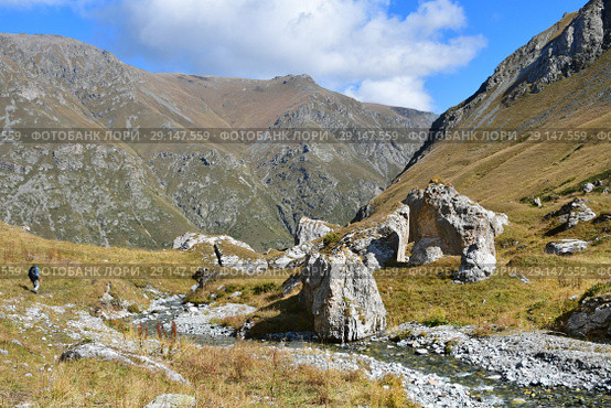 Россия, Архыз. Долина реки Кяфар-Агур (2018 год). Стоковое фото, фотограф Овчинникова Ирина / Фотобанк Лори
