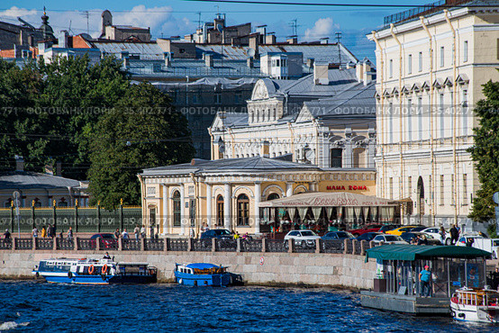 Россия. Санкт-Петербург. Набережная Фонтанки. Дворец графа Шереметева (2020 год). Редакционное фото, фотограф Литвяк Игорь / Фотобанк Лори