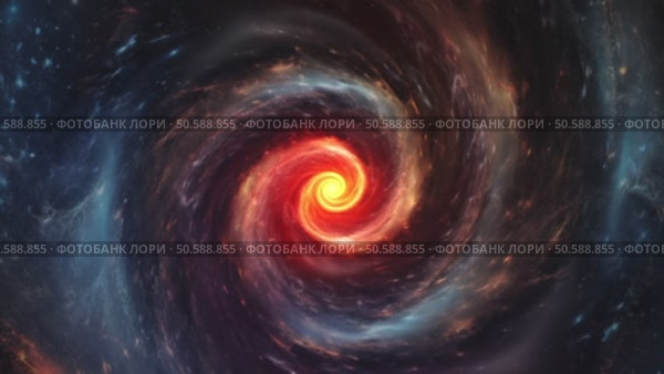 Rotating spiral galaxy animation. Стоковая анимация, аниматор Михаил Коханчиков / Фотобанк Лори