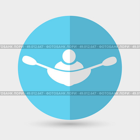 rowing icon. Стоковая иллюстрация, агентство Ingram Publishing / Фотобанк Лори
