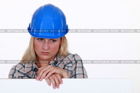 Sad girl on white background. Стоковое фото, агентство Ingram Publishing / Фотобанк Лори