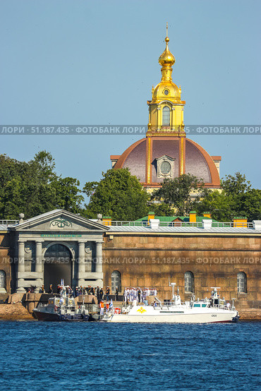 Saint-Petersburg, Russia - July 29th, 2018. Naval parade in honor of the Navy Day. Редакционное фото, фотограф Denis Vostrikov / Фотобанк Лори