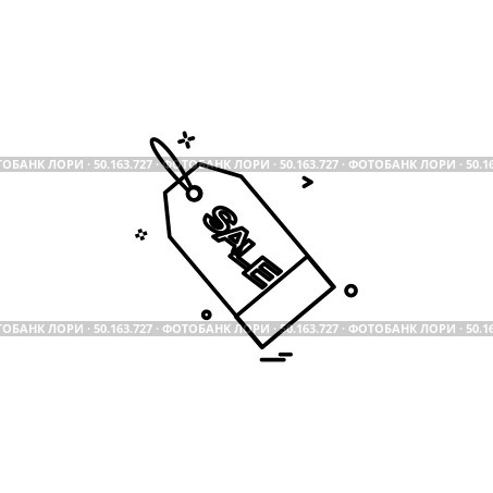 Sale tag icon design vector. Стоковая иллюстрация, агентство Ingram Publishing / Фотобанк Лори
