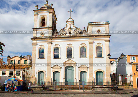 Сальвадор. Бразилия. Церковь Святого Петра. Sao Pedro dos Clerigos. (2020 год). Редакционное фото, фотограф Галина Савина / Фотобанк Лори