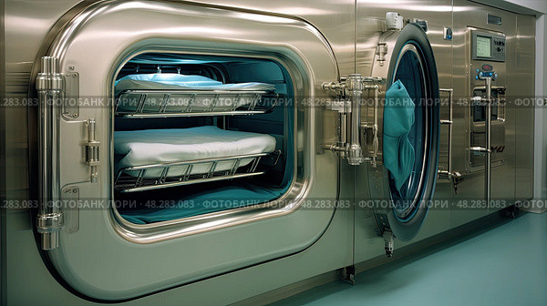 sanitation sterilization equipment ai generated. Стоковое AI-изображение, AI-художник Vectorwin / Фотобанк Лори