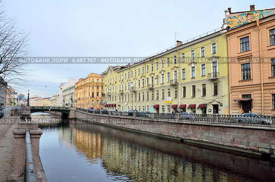 Санкт-Петербург, канал Грибоедова, Вознесенский мост (2014 год). Стоковое фото, фотограф Овчинникова Ирина / Фотобанк Лори