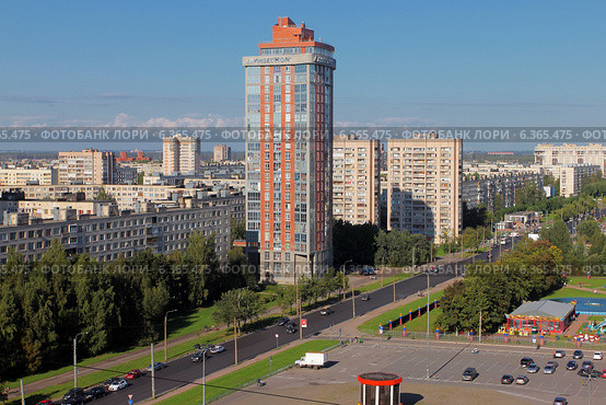 Санкт-Петербург. Новостройка жилого комплекса "Адмирал" в Невском районе (2014 год). Редакционное фото, фотограф Александр Тарасенков / Фотобанк Лори