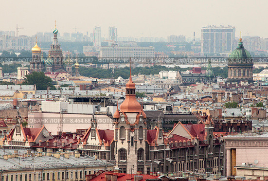 Санкт-Петербург. Вид на город с крыши гостиницы Азимут (2015 год). Редакционное фото, фотограф Литвяк Игорь / Фотобанк Лори