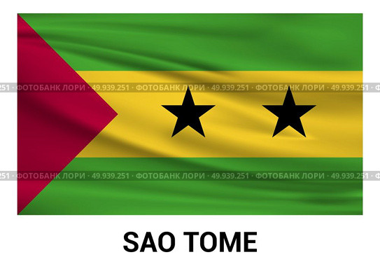 Sao Tome flags design vector. Стоковая иллюстрация, агентство Ingram Publishing / Фотобанк Лори