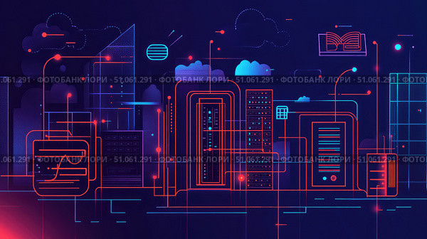 scalability stretching edge computing module ai generated. Стоковое AI-изображение, AI-художник Vectorwin / Фотобанк Лори
