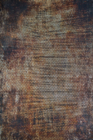 Scratched abstract surface of old oven baking tray as a background. Can be used for your creativity.. Dark old baking sheet. Стоковое фото, агентство Ingram Publishing / Фотобанк Лори