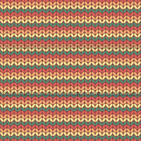 Seamless knitted pattern.  Seamless pattern can be used for wallpaper, pattern fills, web page background. Vector illustration. Стоковая иллюстрация, агентство Ingram Publishing / Фотобанк Лори