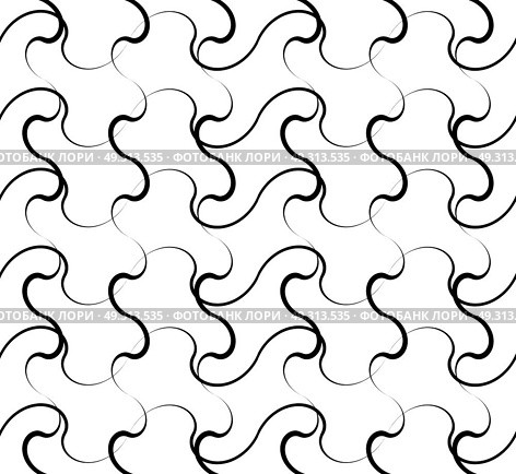 Seamless Pattern. Black and White Abstract Psychedelic Art Background. Vector Illustration. EPS10. Seamless Pattern. Black and White Abstract Psychedelic Art Backg. Стоковая иллюстрация, агентство Ingram Publishing / Фотобанк Лори