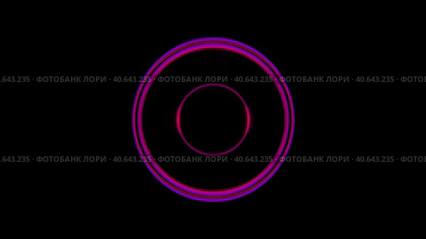 Seamless VJ Loop Abstract Pulsing Ring motion graphic element for background or logo placement. magenta and yellow Stylish Club Visuals Looped portal effect or beating heart pulse. 3D render, 4K loop. Стоковое видео, видеограф Ирина Ткачук / Фотобанк Лори