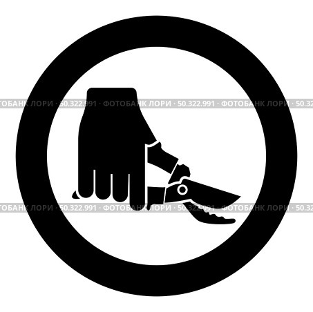Secateur in hand garden pruner pruning shears Clippers Hand scissors Manual cutting use tool icon in circle round black color vector illustration solid outline style simple image. Secateur in hand garden pruner pruning shears Clippers Hand scissors Manual cutting use tool icon in circle round black color vector illustration solid outline style image. Стоковая иллюстрация, агентство Ingram Publishing / Фотобанк Лори