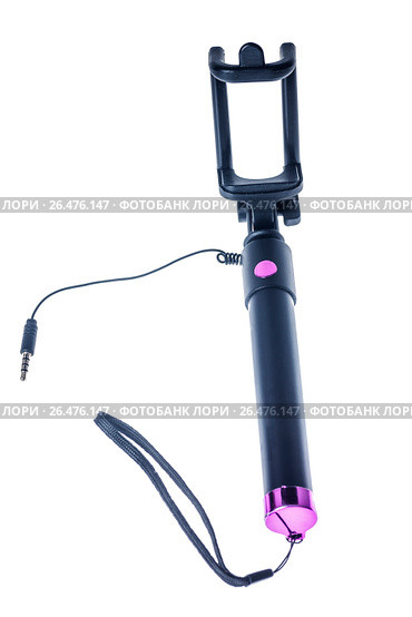 Selfie stick isolated. Стоковое фото, фотограф Ольга Сапегина / Фотобанк Лори