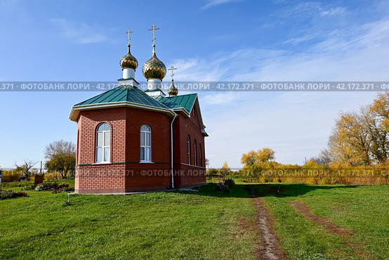 Село Пятково Тюменская область. Православный храм Петра и Павла (2023 год). Стоковое фото, фотограф Александр Тараканов / Фотобанк Лори