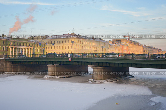 Семеновский мост через реку Фонтанку (2013 год). Стоковое фото, фотограф Александр Алексеев / Фотобанк Лори