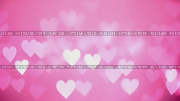 Сердца на розовом фоне. Стоковое AI-видео, аниматор Анна Рогалева / Фотобанк Лори