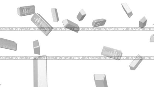 Серебряные слитки высшей пробы. Стоковая анимация, аниматор WalDeMarus / Фотобанк Лори