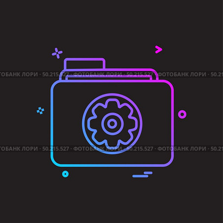 Setting gear icon design vector. Стоковая иллюстрация, агентство Ingram Publishing / Фотобанк Лори