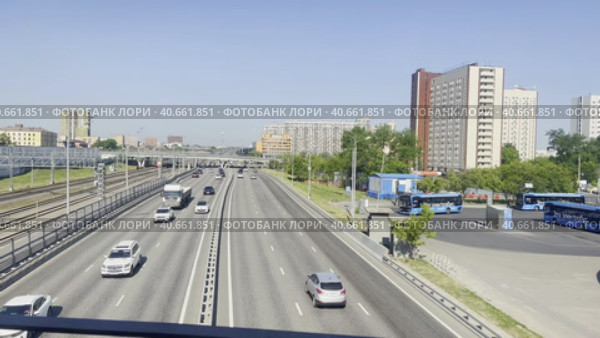 Северо-восточная хорда Москвы в районе метро Владыкино (2023 год). Редакционное видео, видеограф Ярославский Максим / Фотобанк Лори