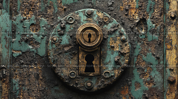 shale fracturing lock ai generated. Стоковое AI-изображение, AI-художник Vectorwin / Фотобанк Лори