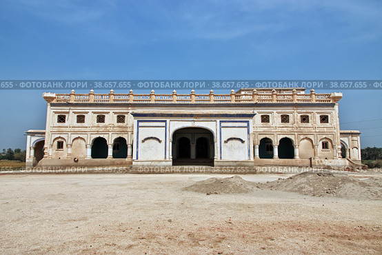Sheesh Mahal, Shahi Palace of Kotdiji close Kot Diji Fort in Khairpur District, Pakistan (2021 год). Стоковое фото, фотограф Сергей Стрелков / Фотобанк Лори