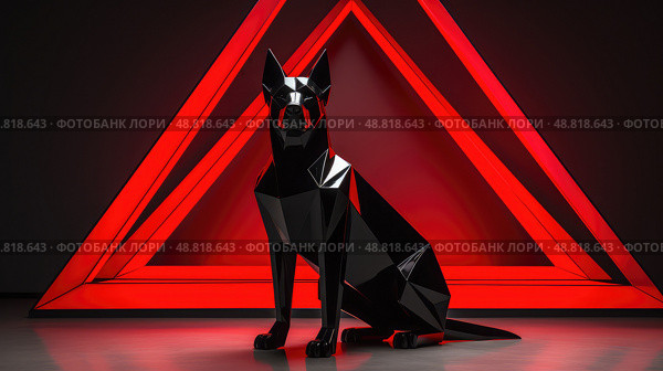 shepherd black german shepard ai generated. Стоковое AI-изображение, AI-художник Vectorwin / Фотобанк Лори
