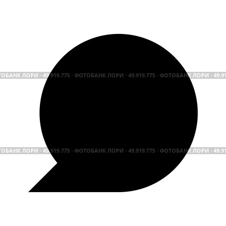 Sign commentary it is black icon . Simple style .. Sign commentary it is black icon . Стоковая иллюстрация, агентство Ingram Publishing / Фотобанк Лори