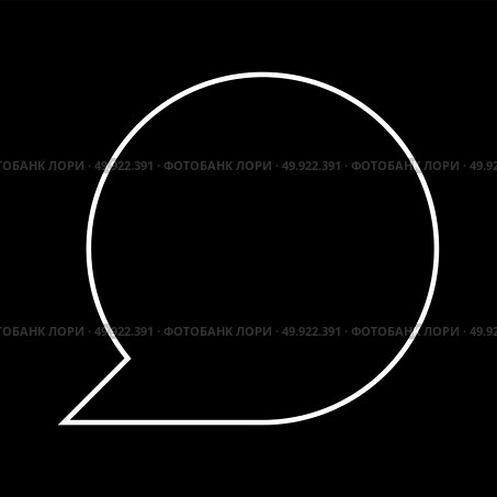 Sign commentary white icon . Стоковая иллюстрация, агентство Ingram Publishing / Фотобанк Лори