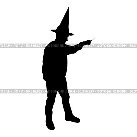 Silhouette wizard holds magic wand trick waving sorcery concept magician sorcerer fantasy person warlock man in robe with magical stick witchcraft in hat mantle mage conjure mystery idea enchantment black color vector illustration flat style simple image. Silhouette wizard holds magic wand trick waving sorcery concept magician sorcerer fantasy person warlock man in robe with magical stick witchcraft in hat mantle mage conjure mystery idea enchantment black color vector illustration flat style image. Стоковая иллюстрация, агентство Ingram Publishing / Фотобанк Лори
