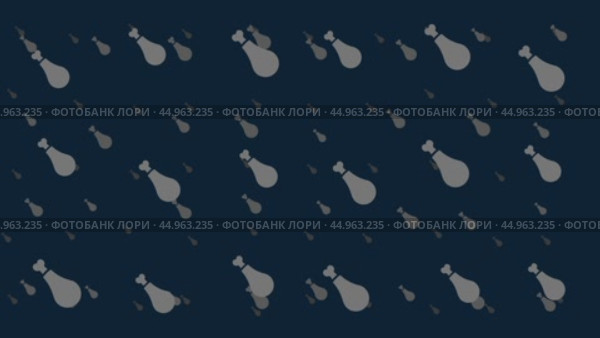 Символы куриной ножки перемещаются горизонтально слева направо. Эффект параллакса. Плавающие символы расположены случайным образом. Плавная анимация в формате 4k на темно-синем фоне. Стоковое видео, видеограф Карпенко Алексей / Фотобанк Лори