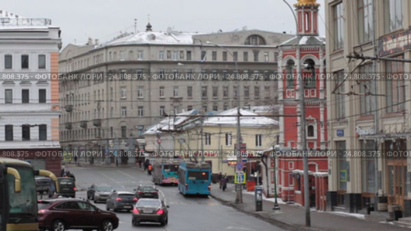 Словянская площадь и Солянский проезд, город Москва (2017 год). Редакционное видео, видеограф Дмитрий Неумоин / Фотобанк Лори