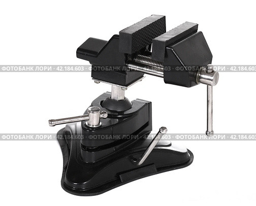 Small black vise. Стоковое фото, фотограф Art Konovalov / Фотобанк Лори