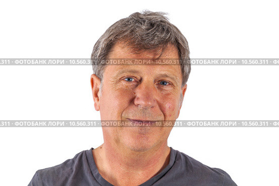 smiling man isolated on white. Стоковое фото, фотограф Joerg Hackemann / PantherMedia / Фотобанк Лори
