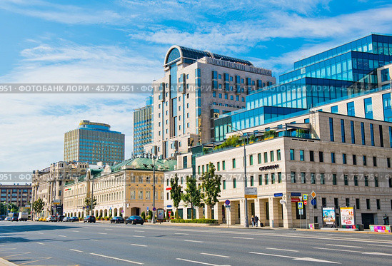 Смоленский пассаж. Смоленская площадь. Москва. Россия (2024 год). Редакционное фото, фотограф E. O. / Фотобанк Лори