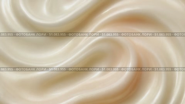 Smooth, creamy texture of white lotion or cosmetic product. Soft swirls create a visually appealing pattern. Ideal for beauty and skincare themes. Стоковое AI-видео, аниматор Nart / Фотобанк Лори