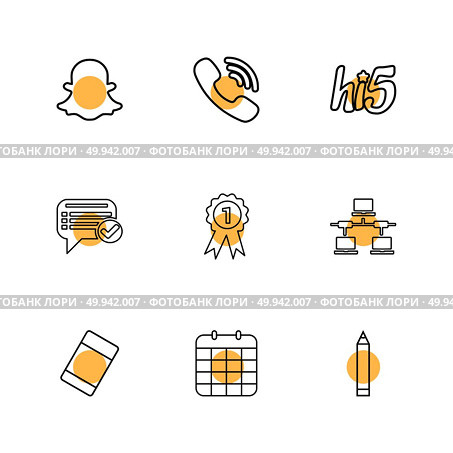 snapchat , viber , hi5 , message ,badge , network , eraser , celender , pencil , icons , flat , icon , set , vector , qualilty , design , collection , creative , social media , social , . Стоковая иллюстрация, агентство Ingram Publishing / Фотобанк Лори