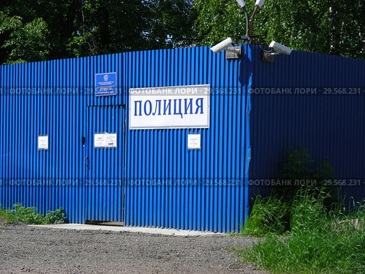 Снегирёвский городской отдел полиции. Станционная улица, 16. Городское поселение Снегири. Городской округ Истра. Московская область (2015 год). Редакционное фото, фотограф lana1501 / Фотобанк Лори