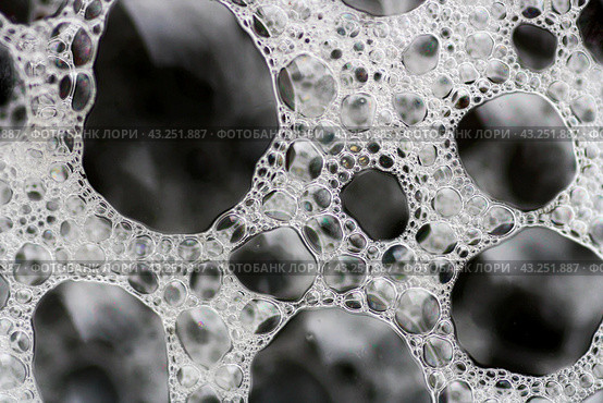 Снимок пенящейся воды крупным планом./ Foaming water shot close-up. Стоковое фото, фотограф Наталья Баранова / Фотобанк Лори