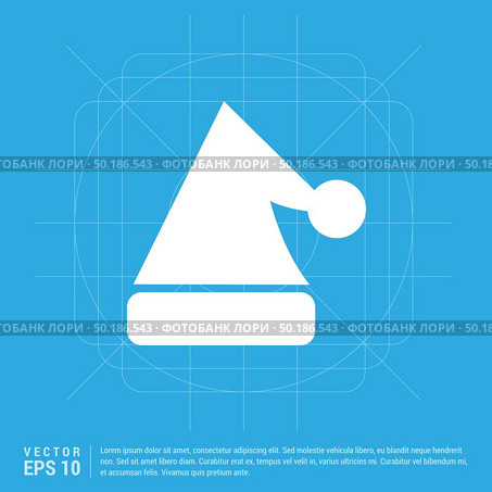 Snowflake flat icon. Стоковая иллюстрация, агентство Ingram Publishing / Фотобанк Лори