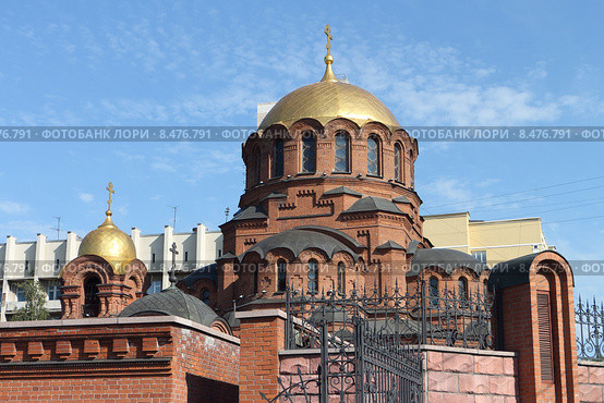 Собор Александра Невского в Новосибирске (2015 год). Стоковое фото, фотограф Наталия Макарова / Фотобанк Лори