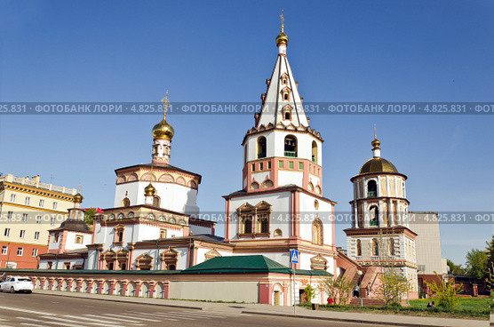 Собор Богоявления, Иркутск (2013 год). Стоковое фото, фотограф Игорь Боголюбов / Фотобанк Лори