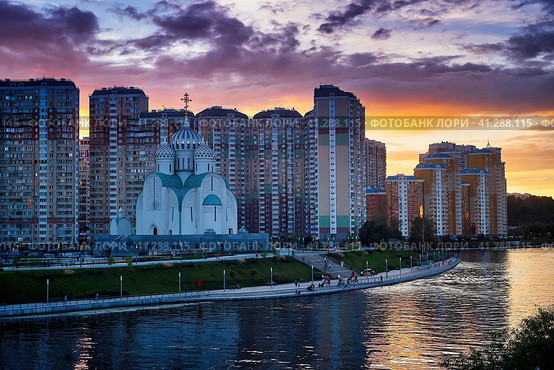 Собор Святителя Николая в Павшинской пойме (2023 год). Стоковое фото, фотограф Галина Царькова / Фотобанк Лори
