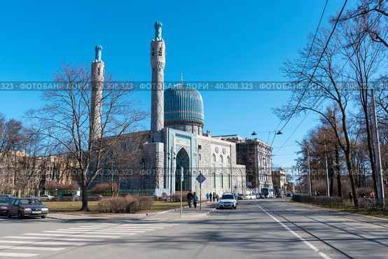 Соборная мечеть. Санкт-Петербург (2019 год). Редакционное фото, фотограф Александр Щепин / Фотобанк Лори