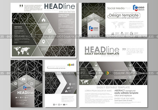 Social media posts set. Business templates. Easy editable vector design template, layouts in popular formats. Celtic pattern. Abstract ornament, geometric vintage texture, medieval ethnic style.. Social media posts set. Business templates. Easy editable abstract flat design template, vector layouts in popular formats. Celtic pattern. Abstract ornament, geometric vintage texture, medieval classic ethnic style. Стоковая иллюстрация, агентство Ingram Publishing / Фотобанк Лори